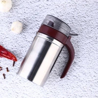 OIL DISPENSER STAINLESS STEEL WITH SMALL NOZZLE 500ML OIL CONTAINER.