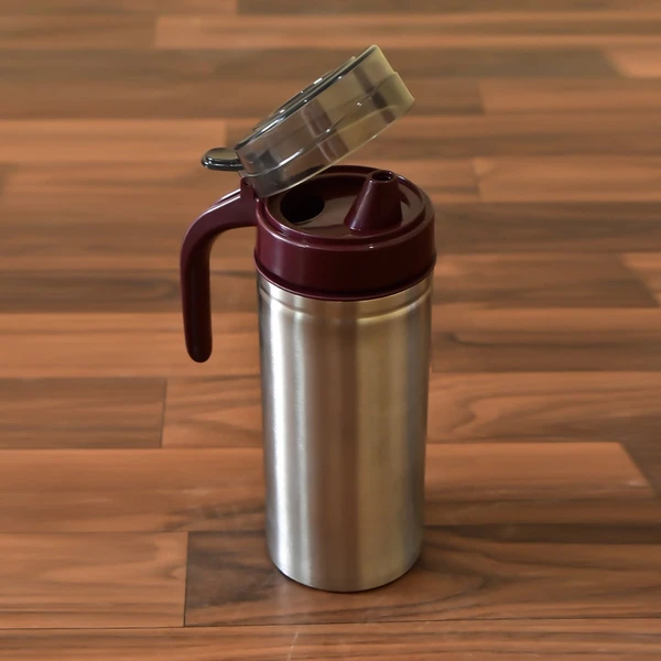 OIL DISPENSER STAINLESS STEEL WITH SMALL NOZZLE 750ML