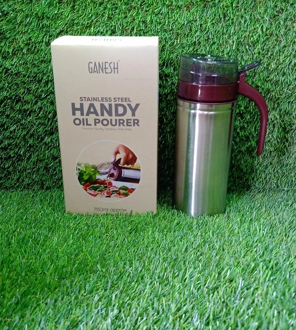 OIL DISPENSER STAINLESS STEEL WITH SMALL NOZZLE 750ML