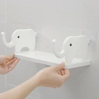 MULTIFUNCTIONAL ELEPHANT SHAPED STORAGE SHELF, NO PUNCHING WALL MOUNTED MINI STORAGE RACK