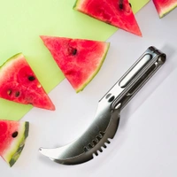 WATERMELON CANTALOUPE SLICER STAINLESS STEEL KNIFE CORER