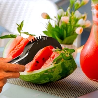 WATERMELON CANTALOUPE SLICER STAINLESS STEEL KNIFE CORER
