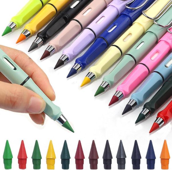 Long Colour Pencil 12 Pieces Set 