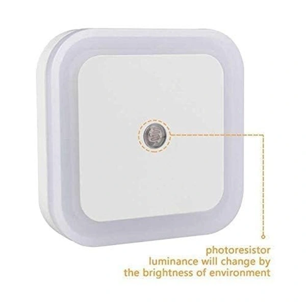 Automatic Sensor Smart Led Night Lamp Ideal for Bedroom and Livingroom Decor (White) - Smart Sensor Automatic ON/Off Dim LED Light Energy