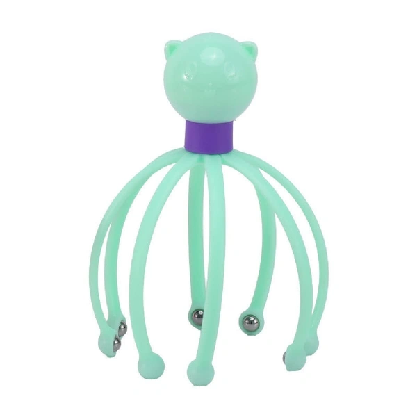 Head Scalp Massager with 8 Roller Balls – Portable & Flexible Head Scratcher for Deep Relaxation, Stress Relief & Natural Circulation Stimulation