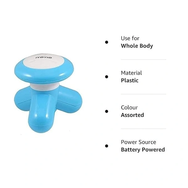 Electric Mini Full Body Massager | Portable Handheld Vibrating Massager for Pain Relief & Relaxation – SKVWORLD