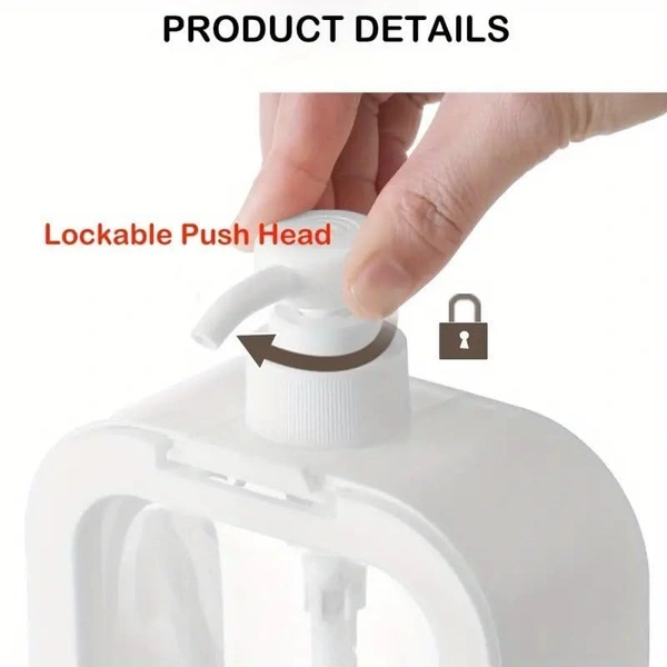 Transparent Liquid Soap Dispenser – Refillable, Multipurpose Pump Bottle for Kitchen, Bathroom & Office | SKVWORLD 