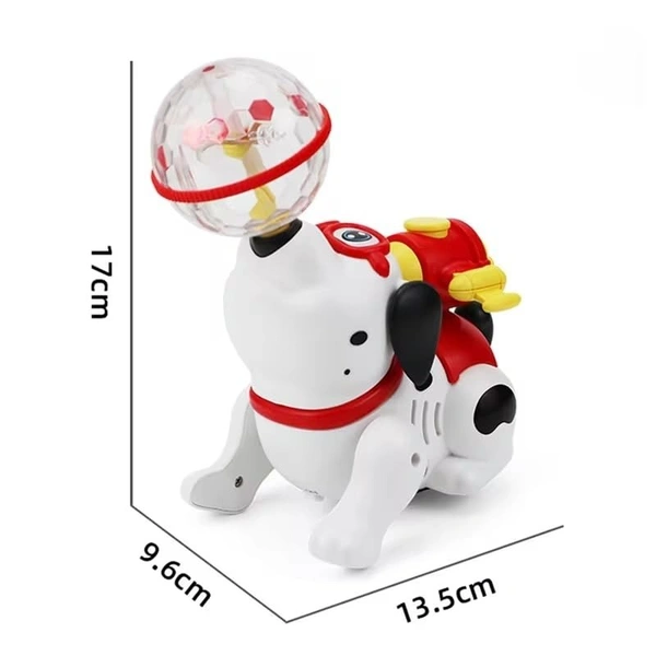 Rotating Crawling Spray Dog Car Vehicle Toy for Kids|Boys|Girls with 360° Rotation, Light & Music (Color-as per Availability), +3yrs.