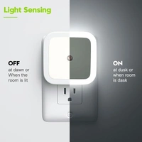 Automatic Sensor Smart Led Night Lamp Ideal for Bedroom and Livingroom Decor (White) - Smart Sensor Automatic ON/Off Dim LED Light Energy