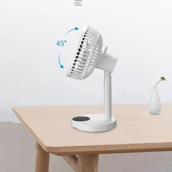 DP 7626 (Rechargeable Table Fan) 4000Mah, With Led Night Light Usb Fan