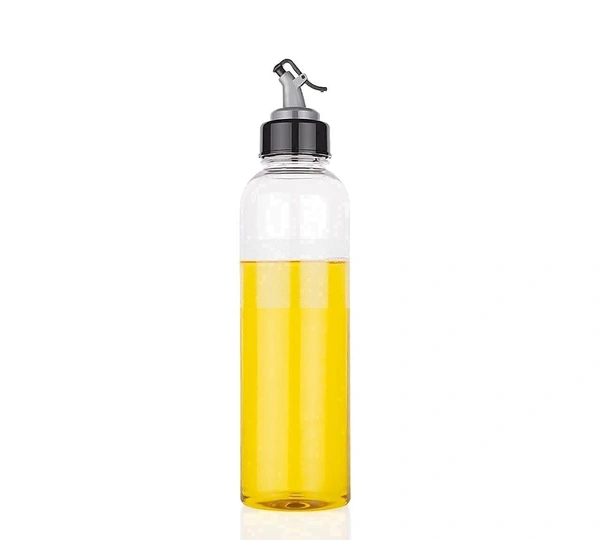 Plastic 1 litres Oil Dispenser for Cooking, Easy Flow Oil and Vinegar Bottle, Oil Pourer, Liquid Dispenser, Transparent, Unbreakable (pack of 1)