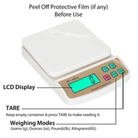 SKVWORLD Digital Kitchen Weighing Scale – SF 400A | 10kg Multi-Purpose Electronic Weight Machine with Tare Function| High-Precision Food, Baking & Parcel Scale | LCD Display | Battery 