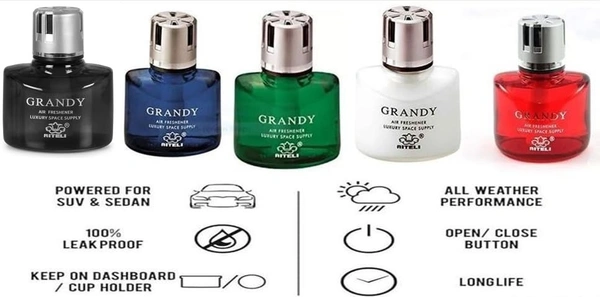 Long-Lasting Car Air Freshener | Essential Oil Infused Auto Perfume | Odor Eliminator for Car, Home & Office | Luxury Scented Dashboard & Vent Freshener