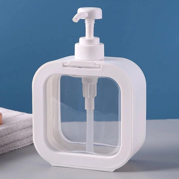 Transparent Liquid Soap Dispenser – Refillable, Multipurpose Pump Bottle for Kitchen, Bathroom & Office | SKVWORLD 