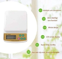 SKVWORLD Digital Kitchen Weighing Scale – SF 400A | 10kg Multi-Purpose Electronic Weight Machine with Tare Function| High-Precision Food, Baking & Parcel Scale | LCD Display | Battery 