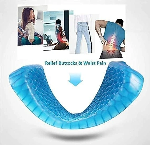 Egg Gel Seat Cushion | Breathable Gel Chair Pad | Pressure Relief for Home, Office, Car & Wheelchair