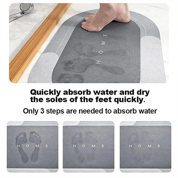  Oval Non-Slip Bathroom Mat
