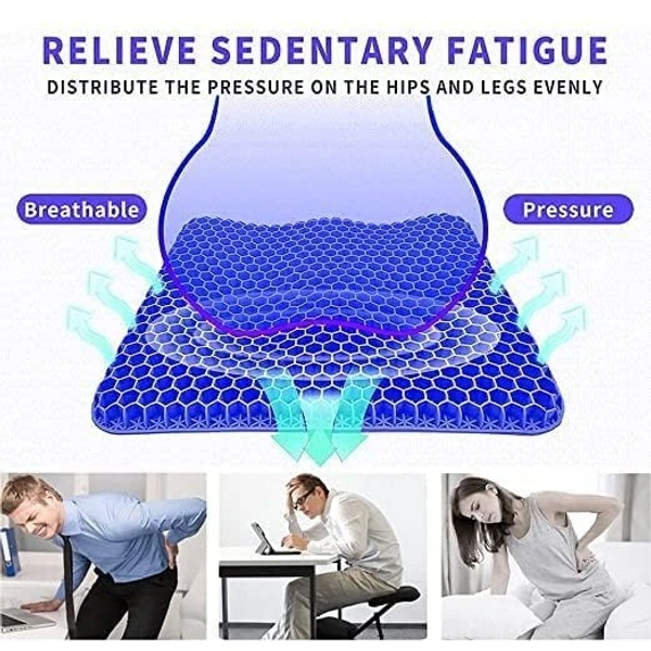 Egg Gel Seat Cushion | Breathable Gel Chair Pad | Pressure Relief for Home, Office, Car & Wheelchair
