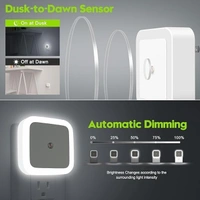 Automatic Sensor Smart Led Night Lamp Ideal for Bedroom and Livingroom Decor (White) - Smart Sensor Automatic ON/Off Dim LED Light Energy