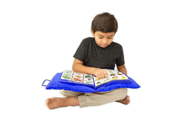 Educational Pillow Book for Kids – 100% Cotton, Washable Learning Toy with Alphabets, Numbers, Shapes & More | Fun & Interactive Learning Tool – SKVWORLD