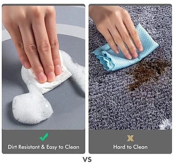  Oval Non-Slip Bathroom Mat