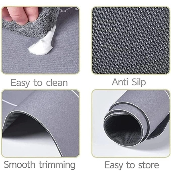  Oval Non-Slip Bathroom Mat