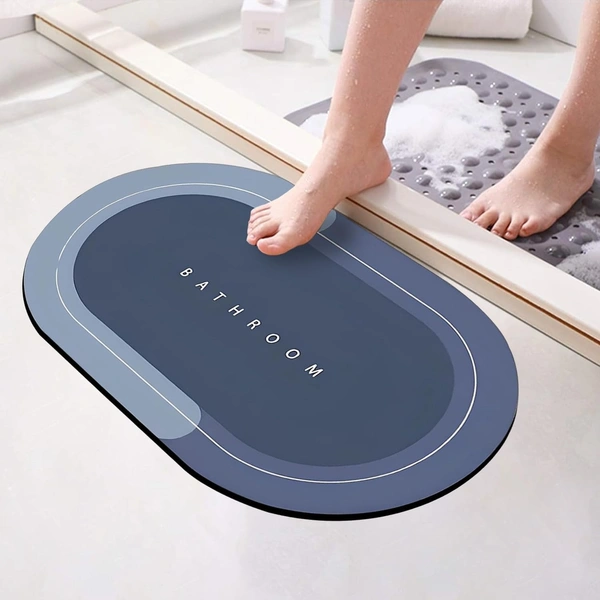  Oval Non-Slip Bathroom Mat
