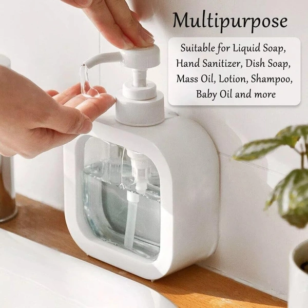 Transparent Liquid Soap Dispenser – Refillable, Multipurpose Pump Bottle for Kitchen, Bathroom & Office | SKVWORLD 