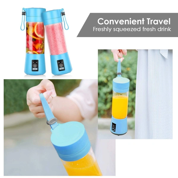 Portable USB Rechargeable Blender – Mini Personal Juicer for Smoothies & Shakes, Travel-Friendly Fruit Mixer – SKVWORLD