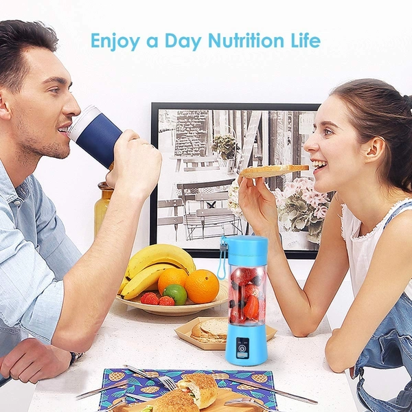 Portable USB Rechargeable Blender – Mini Personal Juicer for Smoothies & Shakes, Travel-Friendly Fruit Mixer – SKVWORLD