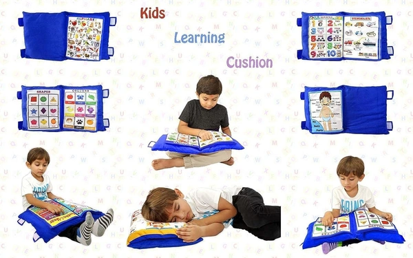 Educational Pillow Book for Kids – 100% Cotton, Washable Learning Toy with Alphabets, Numbers, Shapes & More | Fun & Interactive Learning Tool – SKVWORLD