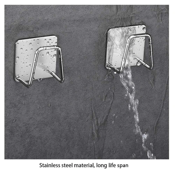 Stainless Steel Adhesive Sponge Holder – Quick-Drying & Waterproof Sink Caddy for Kitchen & Bathroom | SKVWORLD