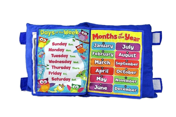 Educational Pillow Book for Kids – 100% Cotton, Washable Learning Toy with Alphabets, Numbers, Shapes & More | Fun & Interactive Learning Tool – SKVWORLD