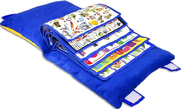 Educational Pillow Book for Kids – 100% Cotton, Washable Learning Toy with Alphabets, Numbers, Shapes & More | Fun & Interactive Learning Tool – SKVWORLD
