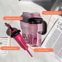 1300ml Water Bottle with Straw & Filter | Insulated, Leak-Proof & BPA-Free | Ideal for Gym, Office & Outdoors