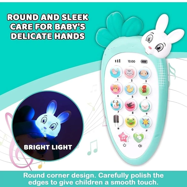 Rabbit Intelligent Baby Cell Phone – Fun Musical Mobile Toy with Lights & Ringtones for Kids & Toddlers | SKVWORLD
