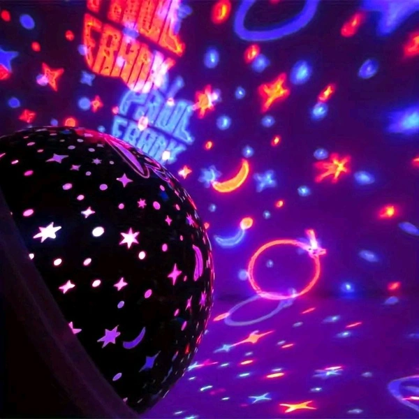  Star Master Dream Rotating Projection Lamp – Colorful LED Night Light with USB | Turn Any Room into a Starry Sky | Perfect Night Bulb for Kids & Adults | SKVWORLD