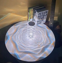 Crystal Touch Night Light – Rose Diamond Table Lamp with 16 Colours, Remote Control, USB Rechargeable, Romantic Home Décor for Bedroom & Living Room