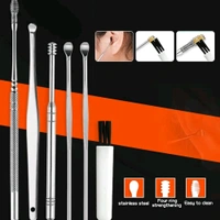 6-IN-1 EAR WAX CLEANER- RESUABLE EAR CLEANING TOOLS LEATHER POUCH