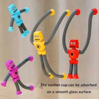 Suction Cup Robot Toy,Sensory Pop Tubes for Toddlers, Fidget Toys for 3 4 5 6 7 8 9 Year Old Boys & Girls,Imaginative Play & Stimulating Creative Learning Toys