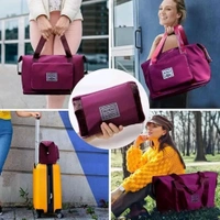 Expandable Travel Bags for Women, Duffle Bags for Women Luggage, Foldable Vanity Traveling Waterproof Hand Bag for Ladies Personal Items