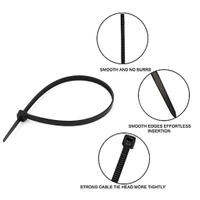 6INCH NYLON SELF LOCKING CABLE TIES(100piece)