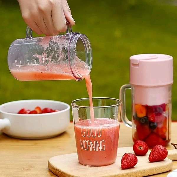 Portable Rechargeable Juicer Blender – 380ml Smoothie Maker with Powerful Motor, Multi-Purpose Function & Auto Shut-Off for Home, Office & Travel