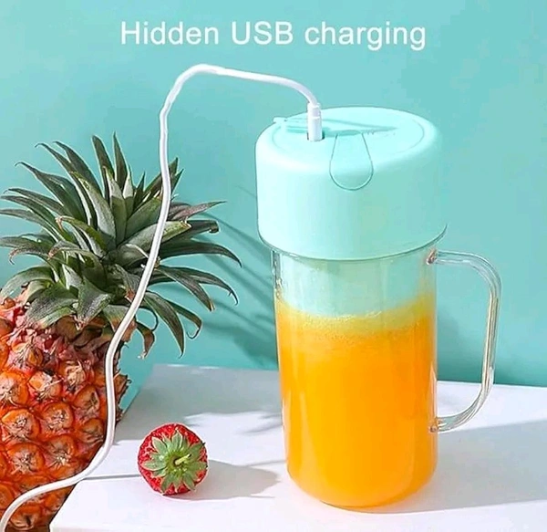 Portable Rechargeable Juicer Blender – 380ml Smoothie Maker with Powerful Motor, Multi-Purpose Function & Auto Shut-Off for Home, Office & Travel