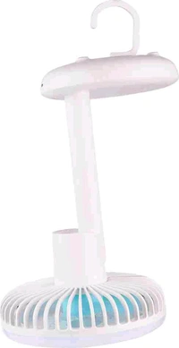 DP-7632 Rechargeable USB Fan – 3-Speed, LED Light, 4000mAh Battery, Portable Table Fan