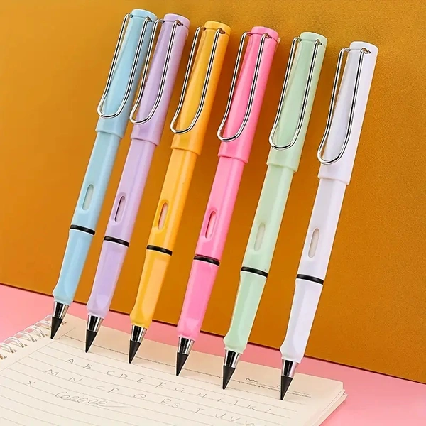Infinity Pencil with Eraser, Inkless Magic Pencils, Portable Reusable Erasable Writing Pencil (MultiColor)
