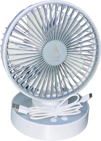Akari AK-606 Rechargeable Mini Desk Fan – 6" Portable Table Fan, USB Charging, and 3-Speed Settings