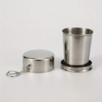 Stainless Steel Insulated Travel Mug – Compact, Foldable, Lightweight & Durable for Hot & Cold Beverages, Perfect for Camping, Hiking & Road Trips