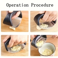 STAINLESS STEEL GARLIC PRESSER 