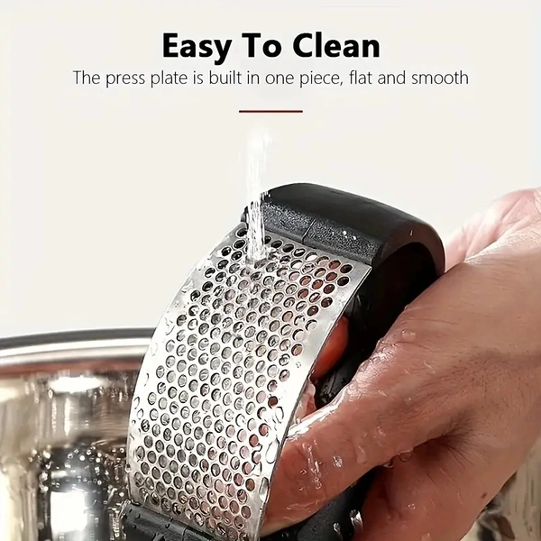 STAINLESS STEEL GARLIC PRESSER 
